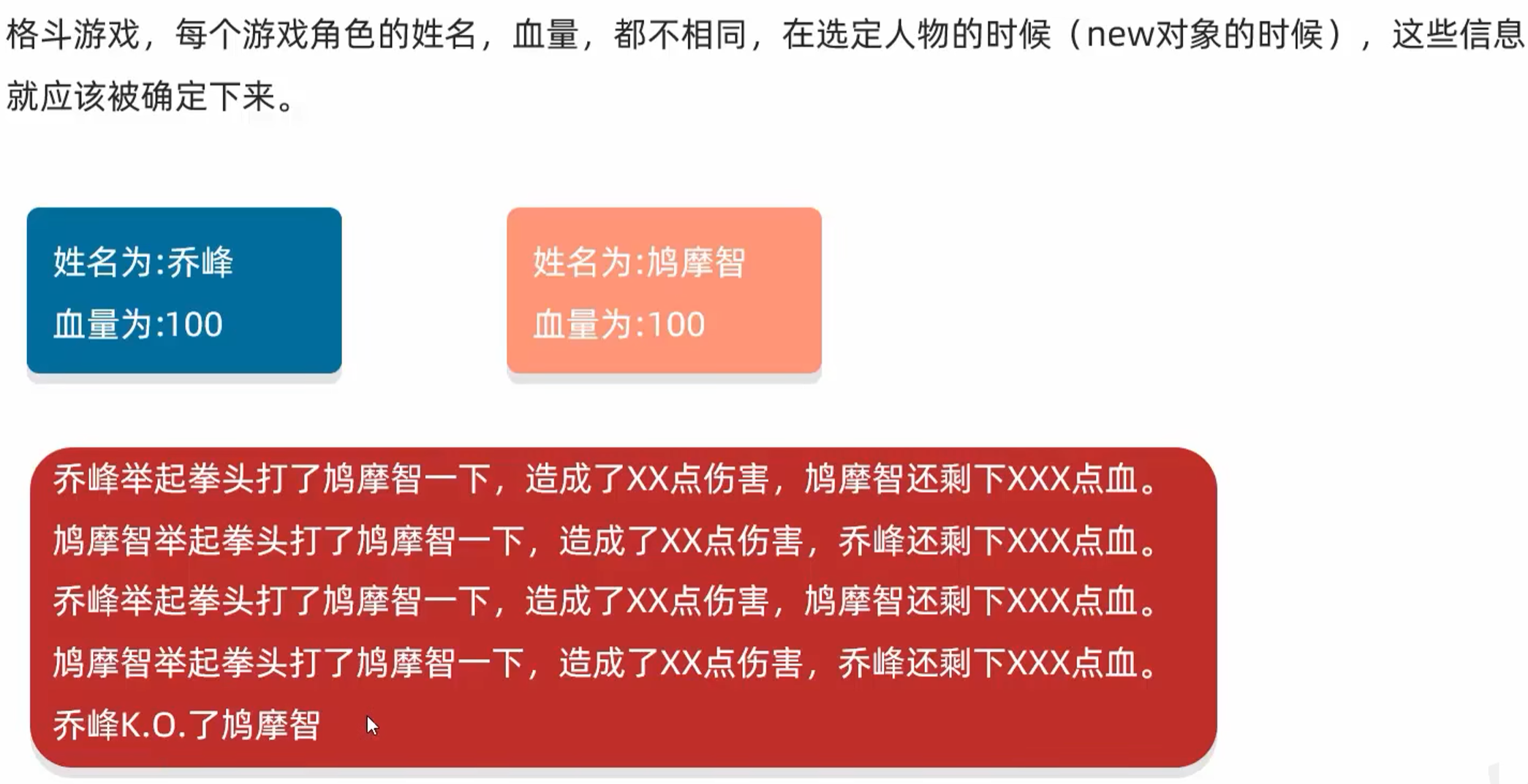 文字版格斗游戏