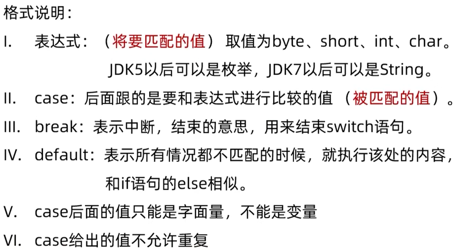 格式说明